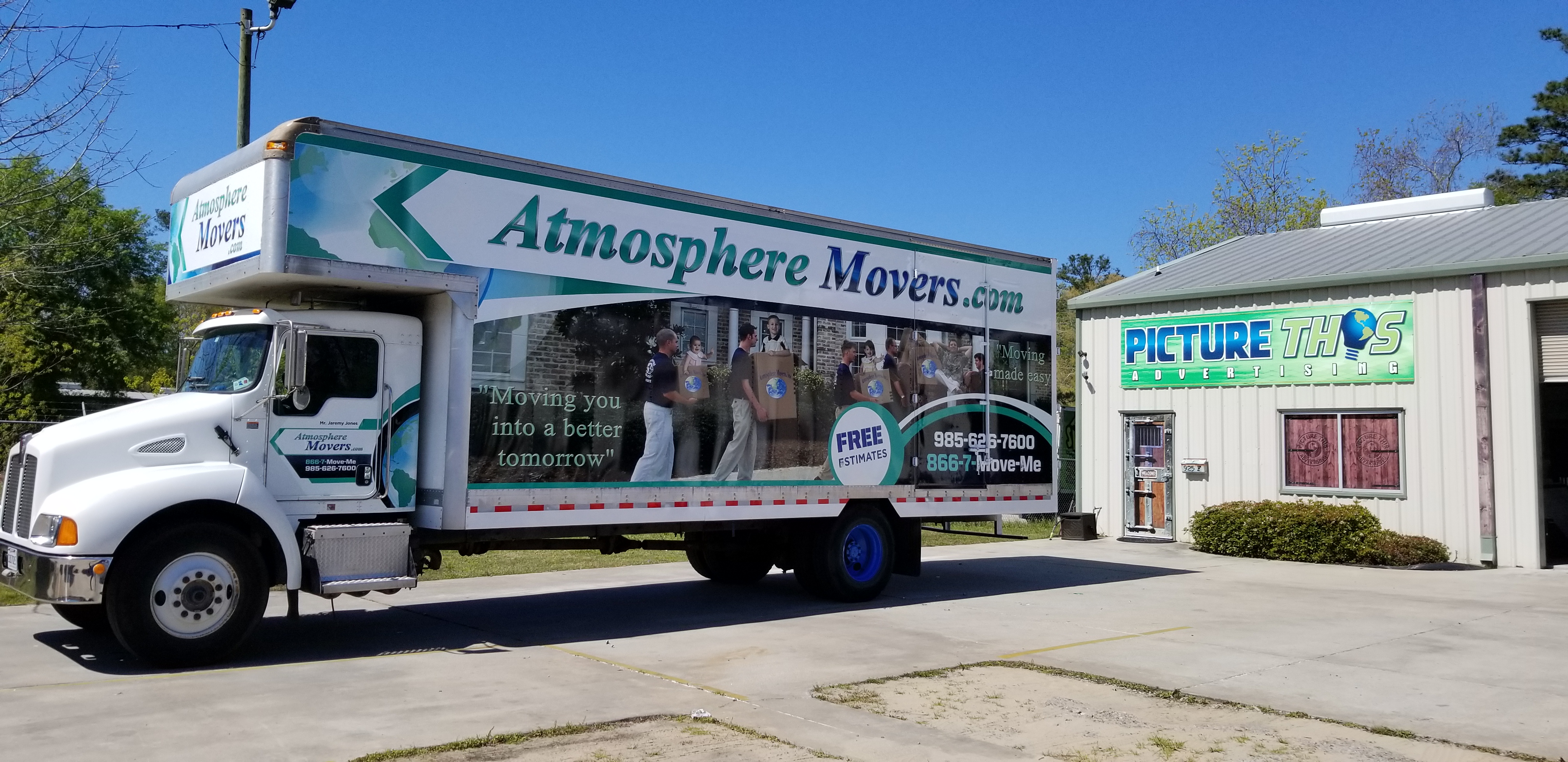 Atmosphere Movers Box Truck Wrap