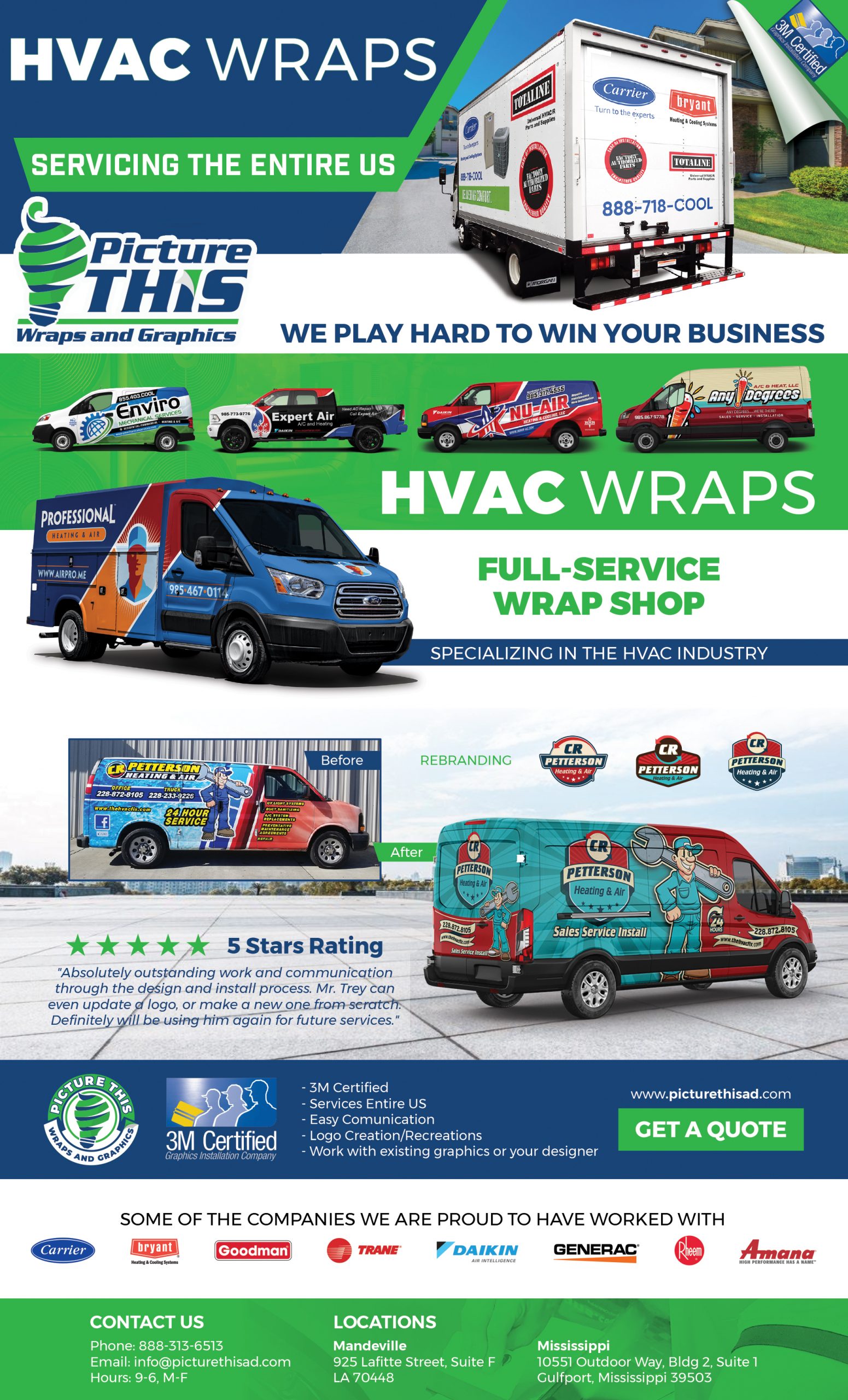 HVAC Wraps HVAC Truck, Van, Company Vehicle Wraps Louisiana & Mississippi