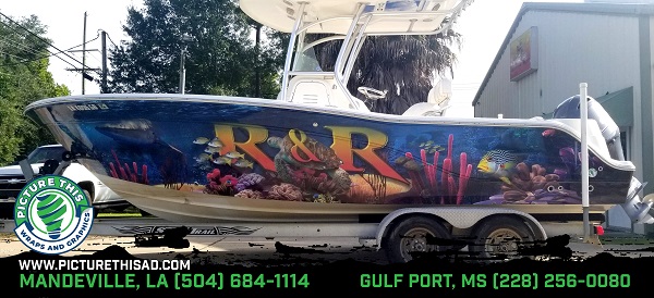 R&R Reef Look SeaFox Boat Wrap